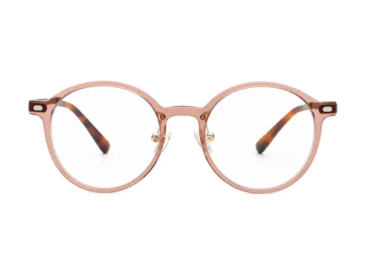 Armazón de TR y titanio Blush Halo V5018T, color C01 Rosa frambuesa translúcido