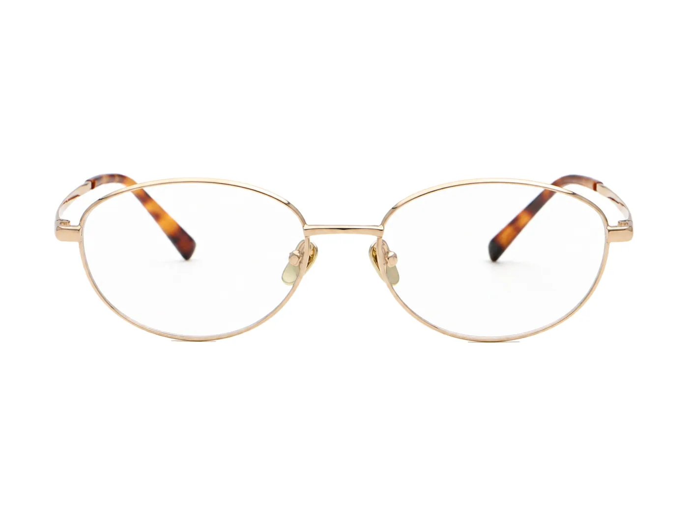 Armazón de titanio Amber Line V5022T, color C01 Dorado con varillas carey · vista frontal